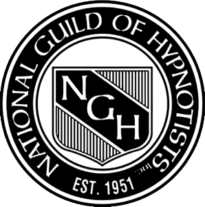 Logo officiel de la National Guild of Hypnosis, organisme de certification reconnu pour les hypnothérapeutes professionnels.